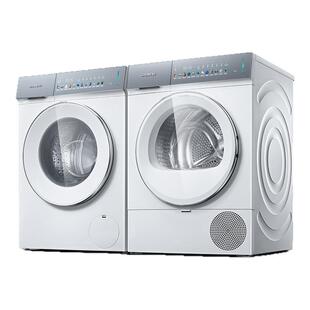 WG54K7D00W+WQ55K7U00W新品IQ500 西门子 小幸熨10公斤洗烘套装