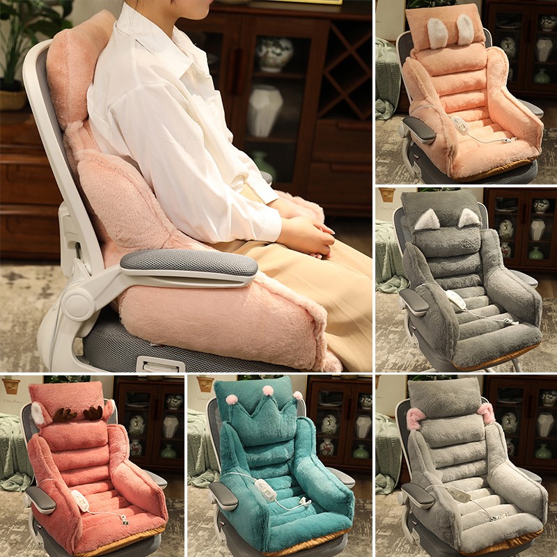 靠垫坐垫一体腰靠座椅靠背垫腰垫护腰枕靠枕抱枕办公室赠送加热垫