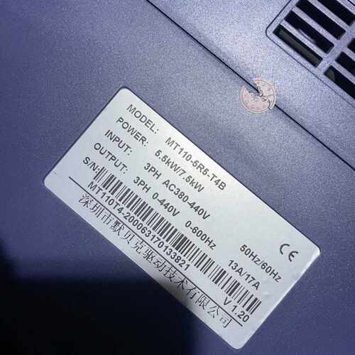 【请询价】默贝克变频器MT110-5R5-T4，5.5kW/7.5k