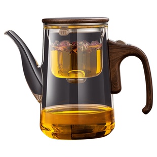 2026新款玻璃飘逸杯茶水分离懒人磁吸泡茶壶茶具套装家用高档茶具