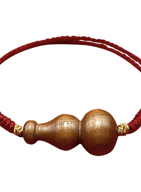 桃木葫芦编织绳儿童宝宝平安手绳