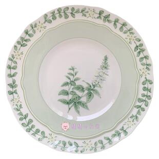 正品Noritake日本则武香草骨瓷餐盘平盘麦片碗米饭碗点心盘家用