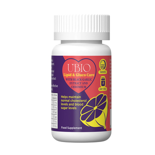 【糖脂双效】UBIO优碧欧黑蒜铬片脂糖灵血脂血糖铬元素平衡片60粒