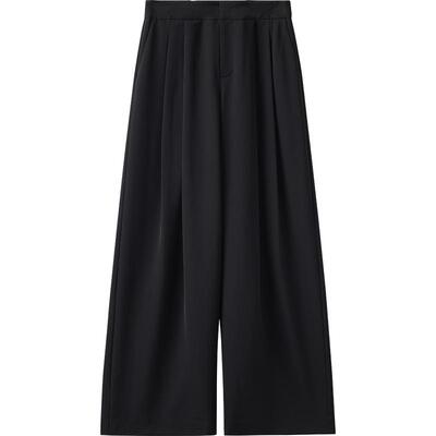 【倪妮同款】播轻薄休闲西装裤女夏新款宽松阔腿长裤BDS2KD2433