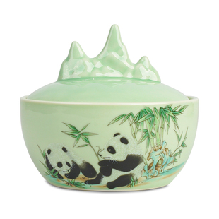 陶瓷带盖火锅砚台保湿墨碟不干墨毛笔书法专墨汁墨盒墨海文房四宝