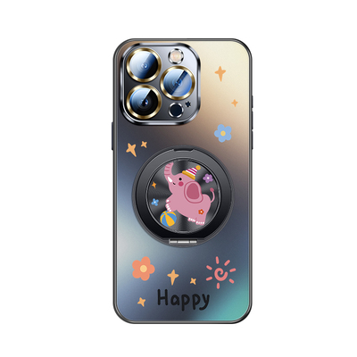 皮球大象适用苹果17手机壳带支架