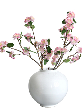 灼灼桃花粉色浪漫装饰造景假花材