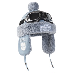 飞行员雷锋帽子女秋冬加厚保暖羊羔绒护耳帽电动车滑雪亲子儿童帽