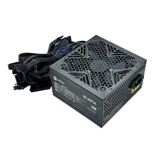 全新主动式宽幅110V-230v台式机额定500W电源 全黑网静音电脑电源