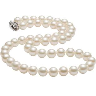 【新年礼物】京润爱悦圆形高强光淡水珍珠项链天然全珠链轻奢珠宝