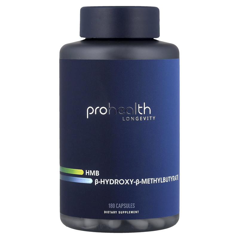 ProHealth Longevity,HMB，B-羟基 B-甲基丁酸乙酯，180 粒胶囊