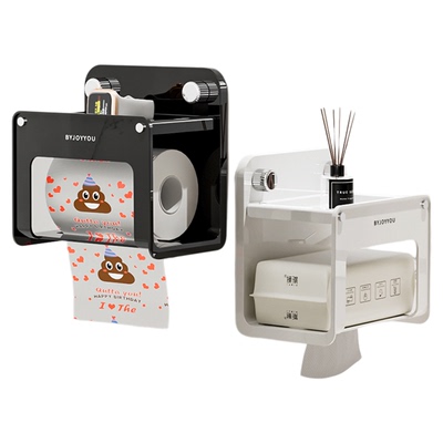 吸盘湿厕纸置物架卫生间厕纸盒