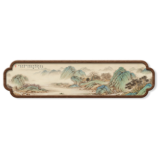 2025新款宋代美学客厅装饰画沙发背景墙挂画禅意山水书房茶室壁画