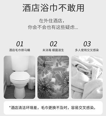 洁丽雅一次性浴巾压缩毛巾酒店便捷家用单独包装加厚男女旅行用品