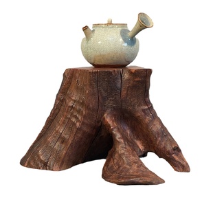 乌龟晒台爬台紫柚木深水鱼缸造景沉木水族箱高水位龟台爬宠守宫木