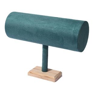 发箍收纳神器竹木头箍展示架绒布发箍架头绳发卡首饰收纳架陈列架