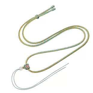 新款手工编织桃花结扣翡翠玉坠项链绳子民族风八股结百搭吊坠挂绳