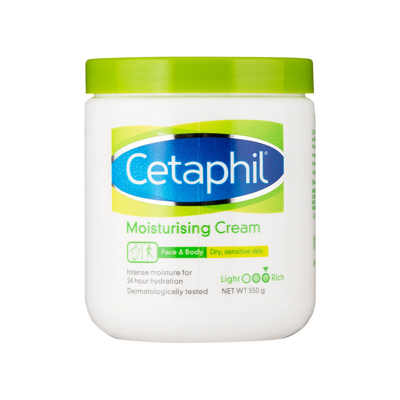 香港Cetaphil丝塔芙大白罐保湿面霜550g身体润肤乳补水幼儿童可用