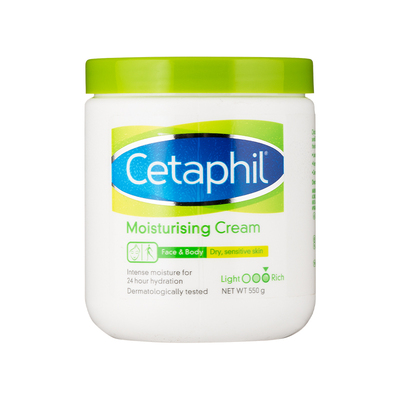 香港Cetaphil丝塔芙大白罐保湿面霜550g身体润肤乳补水幼儿童可用
