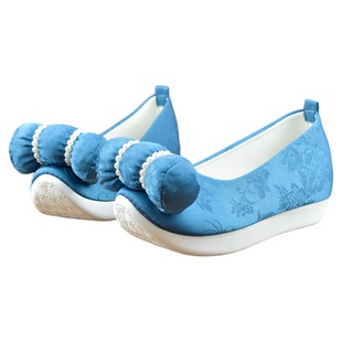 锦袍仙原创古风汉服鞋子女增高复古小枕头厚底唐制戏曲登云履布鞋