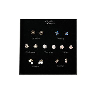 大英博物馆浪漫星期耳钉套装耳饰新年情人节礼物闺蜜生日礼物女生