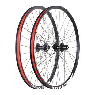 27.5寸山地自行车桶轴款碟刹轮组前轮100/110x15后142/148x12培林