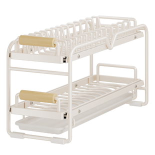 厨房柜抽屉内置碗架抽拉碗碟架橱柜拉篮碗篮碗盘收纳架沥水置物架