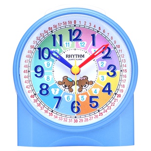 儿童闹钟小学生专用起床RHYTHM丽声叫醒男女孩带夜灯桌面静音时钟