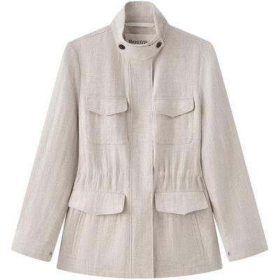 MOP亚麻舒适高级设计感夹克外套