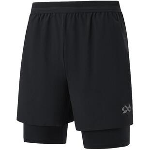 特步两千公里PRO丨短裤男士夏季新款跑步裤子2000公里假两件短裤