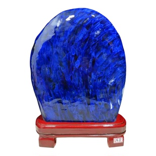 天然蓝色水晶精品美轮美奂晶莹剔透奇石观赏石绿色石头摆件收藏