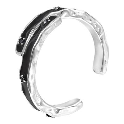 OINICIO黑滴胶戒指情侣对戒