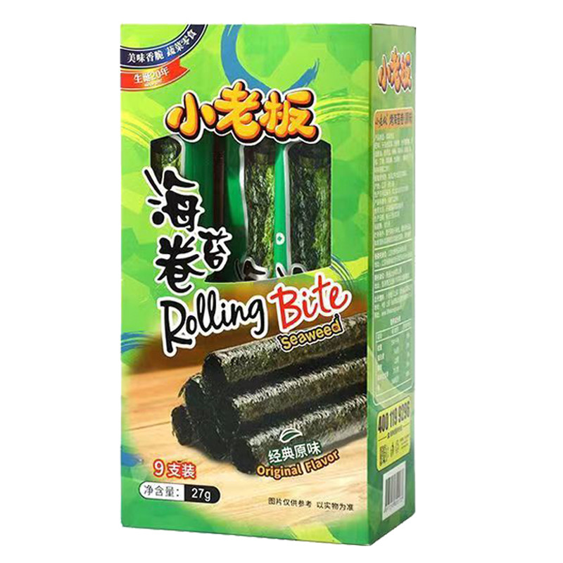 小老板海苔卷营养健康27G