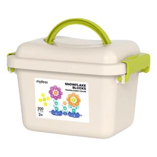mideer弥鹿雪花片幼儿园宝宝拼插积木拼装儿童大号加厚益智玩具