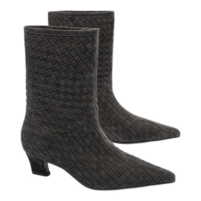 MESSRSDING法式中跟质感短靴女