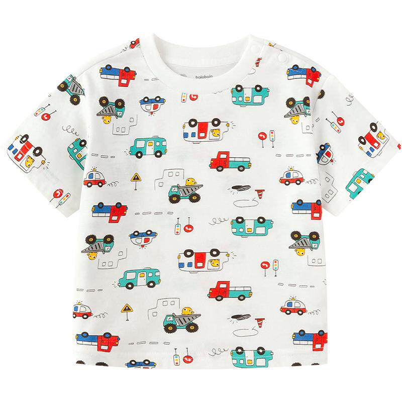 【balaOne】巴拉巴拉童装宝宝短袖t恤2026新款夏装萌