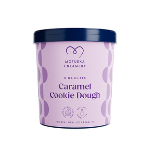 Motueka Creamery新西兰原装进口冰淇淋焦糖曲奇味1L全乳脂冰激凌