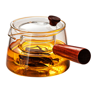 玻璃茶壶围炉煮茶耐高温单壶家用泡茶壶侧把烧水壶茶具茶杯套装