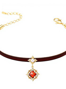 原创设计纯银糖塔石榴石珍珠项链