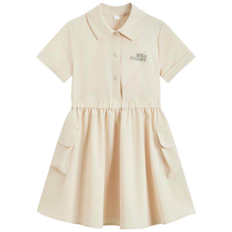 安踏女童POLO裙夏速干短袖连衣裙