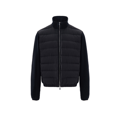 SEEALSO美丽奴羊毛袖排骨羽绒服