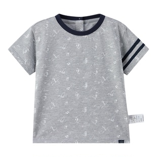 tartineetchocolat法国巧克力童装26春夏新款男童圆领满印T恤