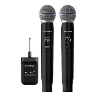 绅士宝专业手持无线话筒家用唱K歌一拖二高端万能通用专用麦克风