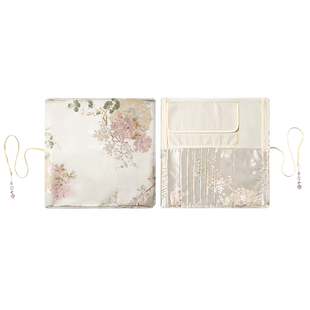 张小凤 怀瑜织锦笔帘毛笔收纳毛笔书法专用笔帘收纳袋收纳帘毛笔袋保护套毛笔笔帘收纳包便携初学者笔卷高档