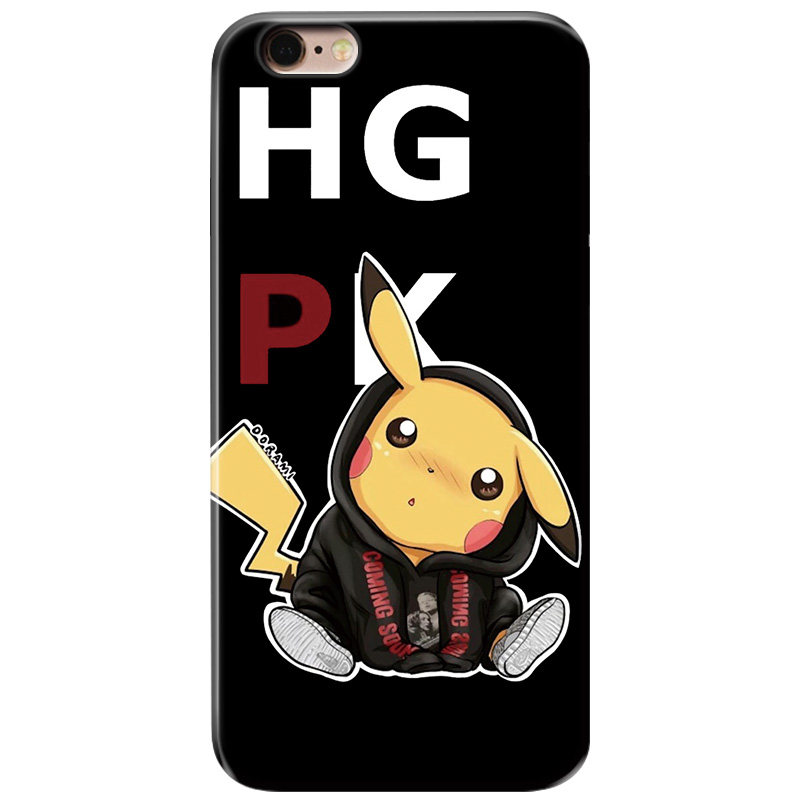 可爱皮卡丘适用iPhone7/8plus苹果13手机壳6s潮流14promax卡通男生se第二2三3代mini女款轻薄软