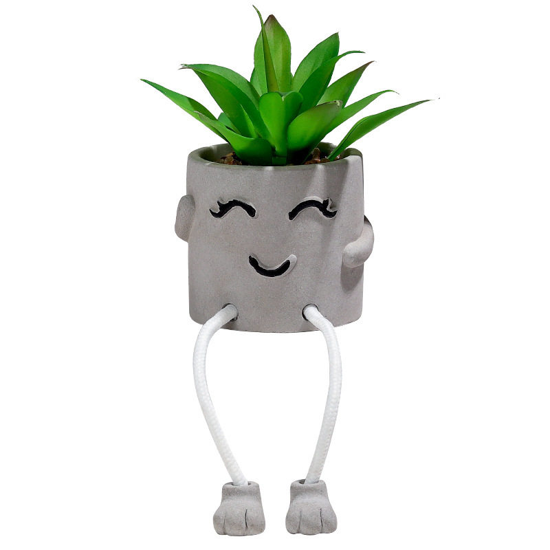 溪荷家居北欧仿真多肉桌面盆栽