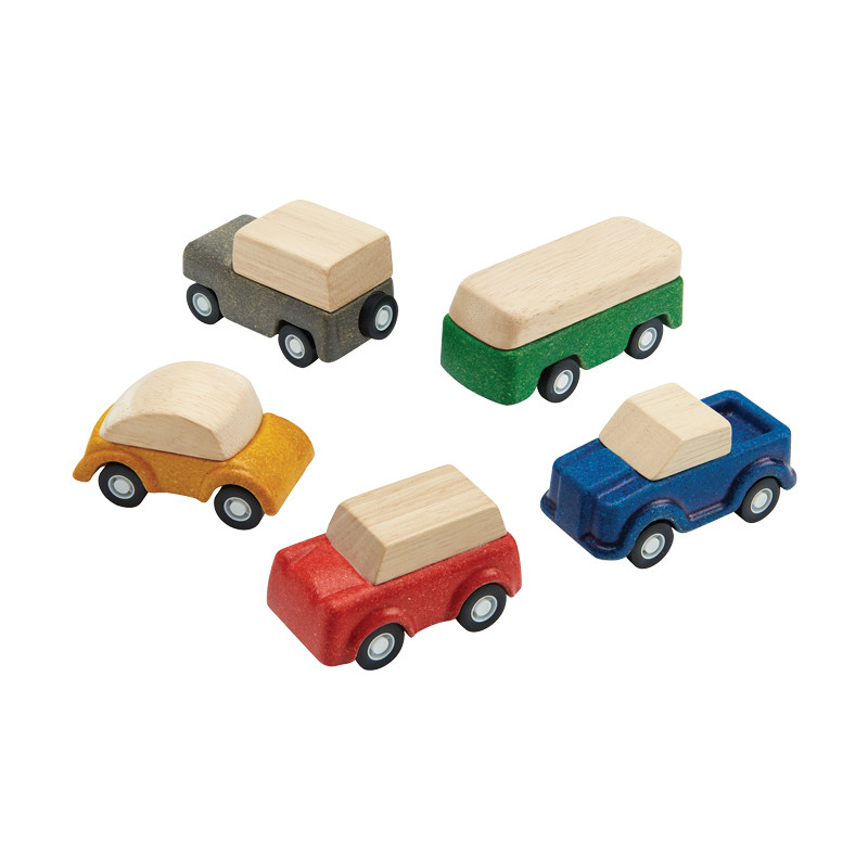 正品PlanToys儿童木制惯性小车