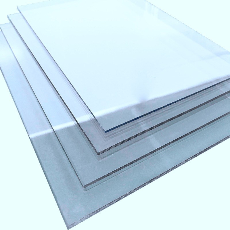 户外耐候表面处理PC板亚克力板 户外雨棚阳光房大棚透明板材抗UV
