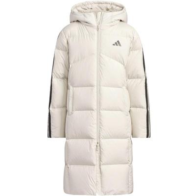 阿迪达斯长款女童羽绒服