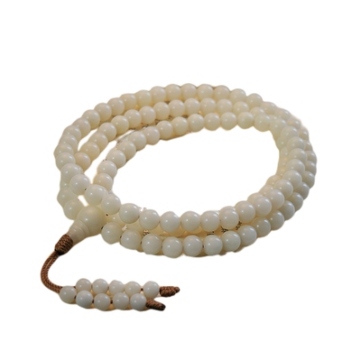 高密圆珠菩提根108颗佛珠手链